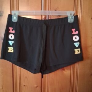 Bobbie Brooks Black Shorts with Colorful Love Print For Kids